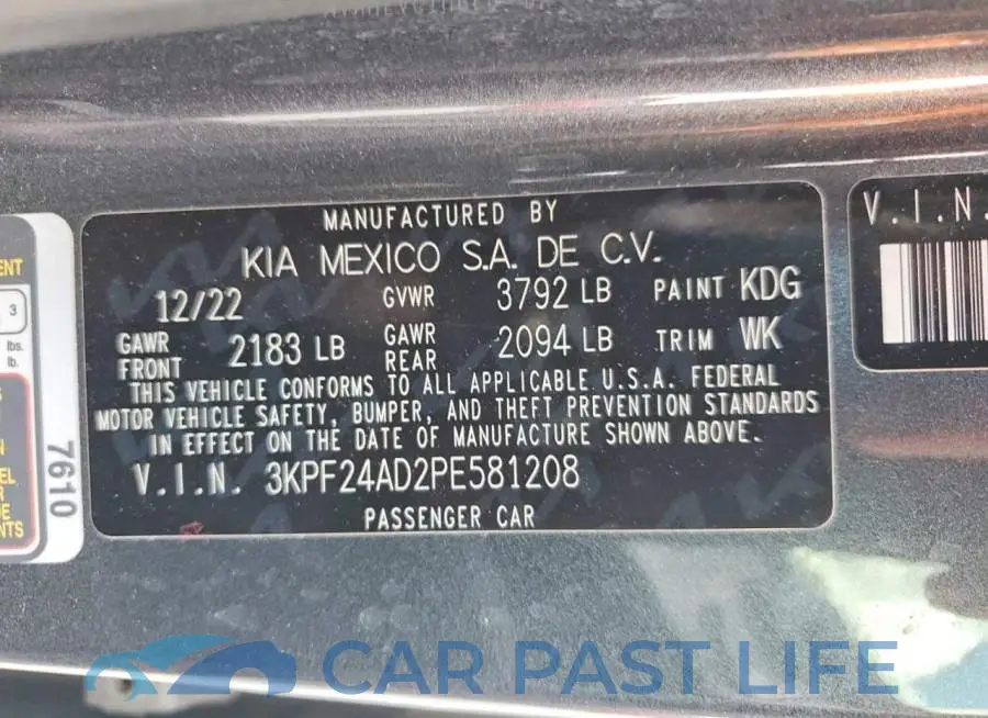 3KPF24AD2PE581208# 13
