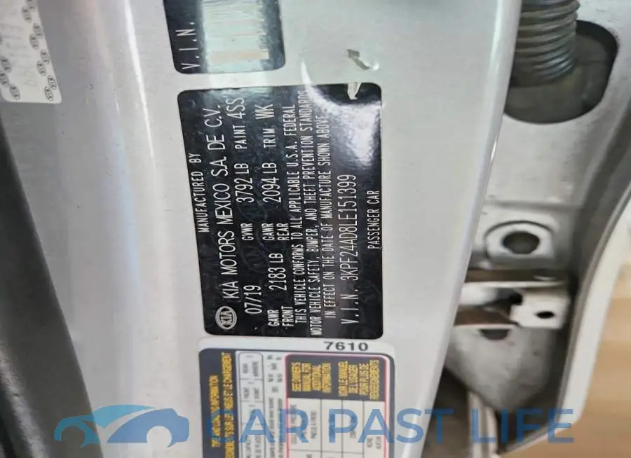 3KPF24AD8LE151399# 12