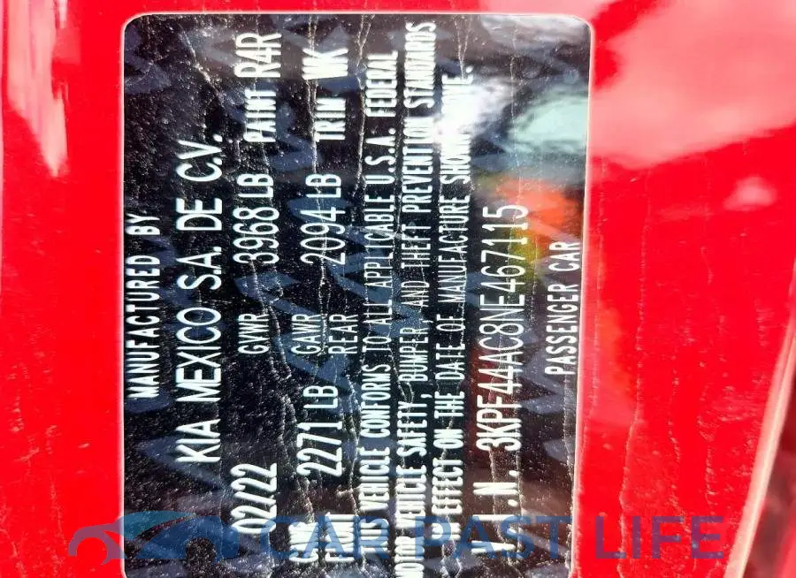 3KPF44AC8NE467115# 13