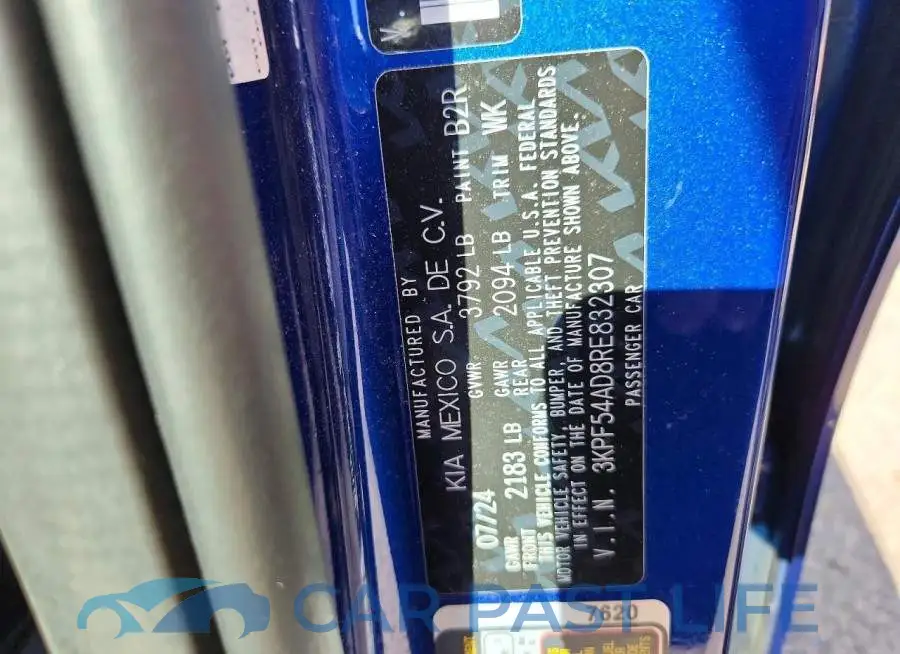3KPF54AD8RE832307# 12