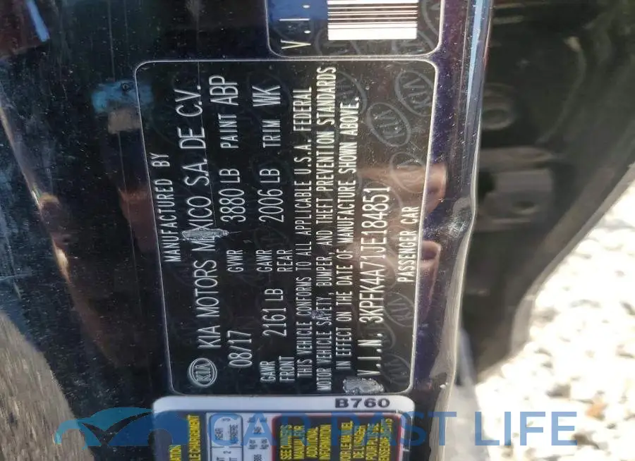 3KPFK4A71JE184851# 12