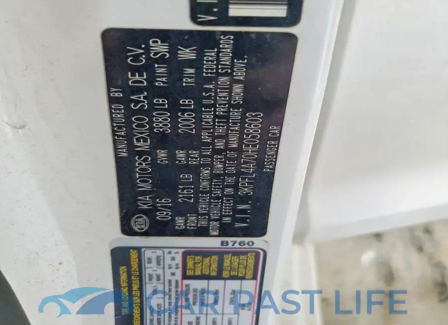 3KPFL4A70HE058603# 13