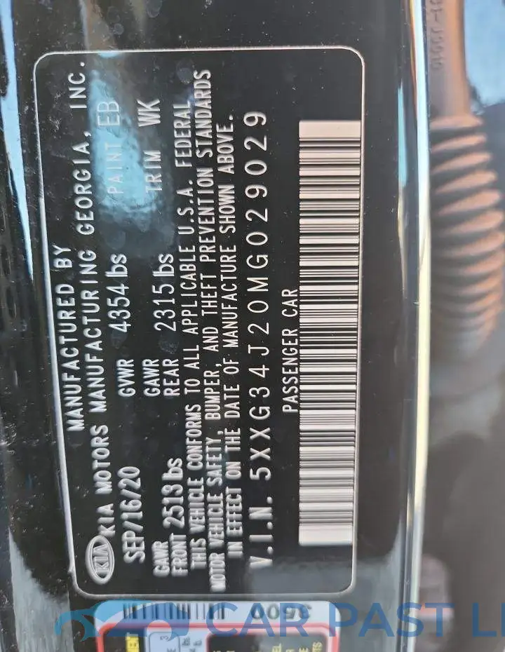 5XXG34J20MG029029# 12
