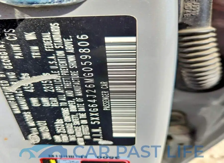 5XXG64J26MG059806# 13