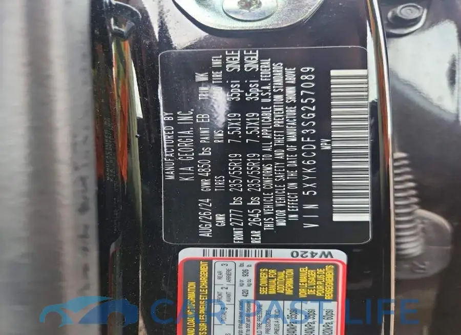 5XYK6CDF3SG257089# 13
