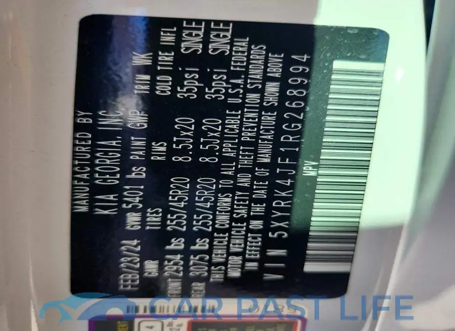 5XYRK4JF1RG268994# 14