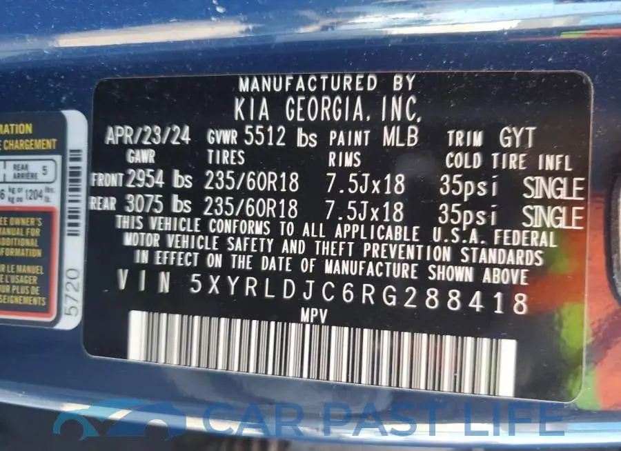 5XYRLDJC6RG288418# 14