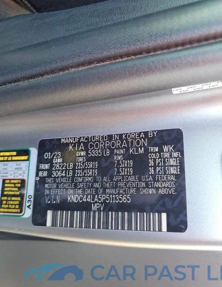 KNDC44LA5P5113565# 13