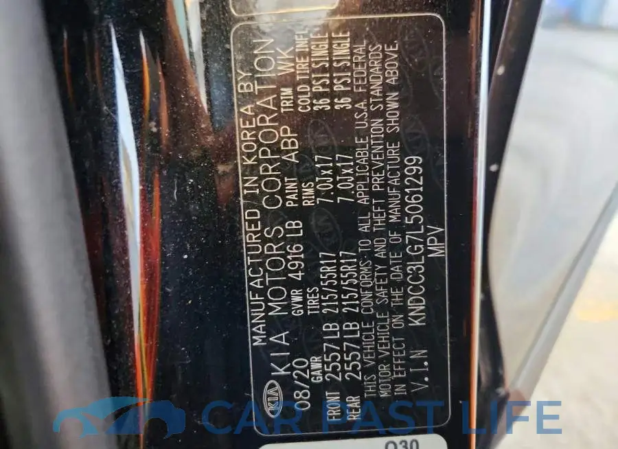 KNDCC3LG7L5061299# 13