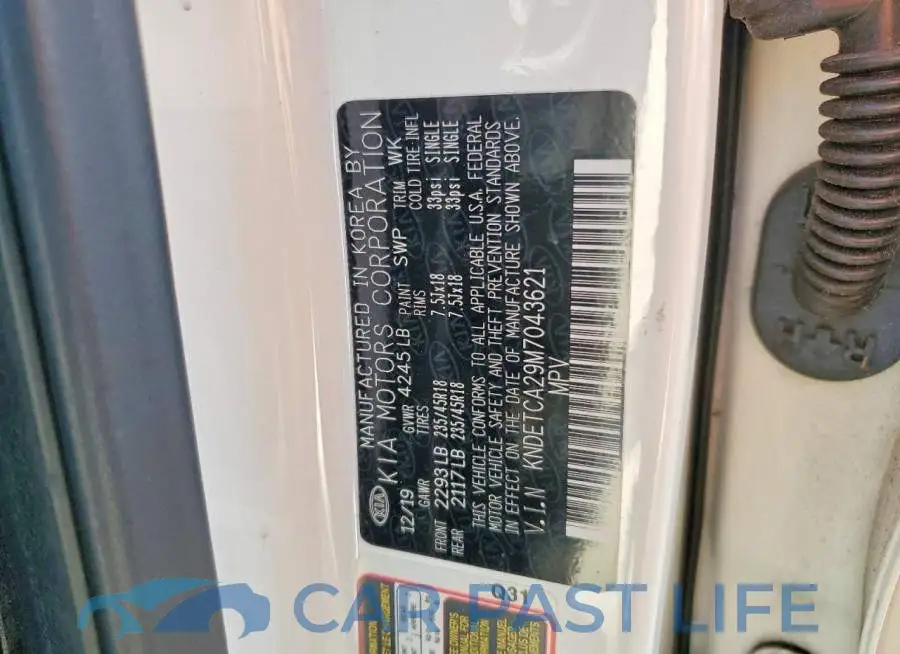 KNDETCA29M7043621# 12