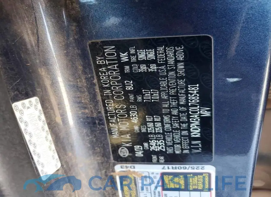 KNDPM3AC0L7685481# 12