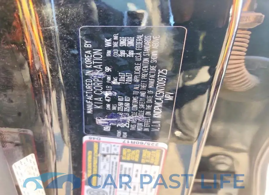 KNDPMCAC5N7009725# 14