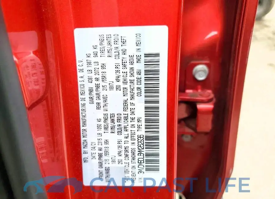 3MVDMBDL6MM262936# 13