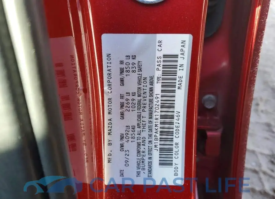 JM1BPAKM1R1702491# 13