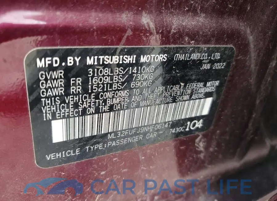 ML32FUFJ9NHF06147# 12
