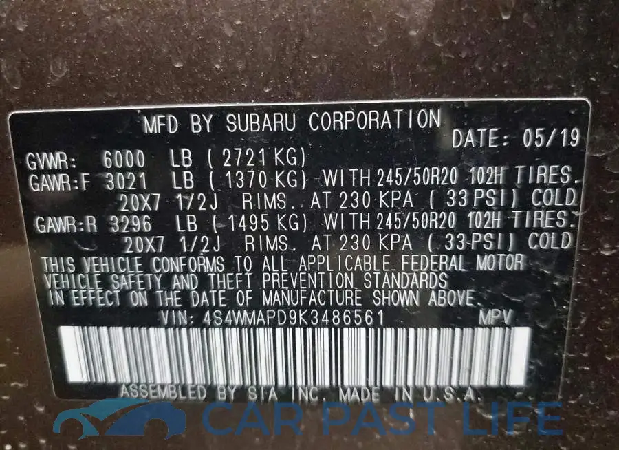 4S4WMAPD9K3486561# 13