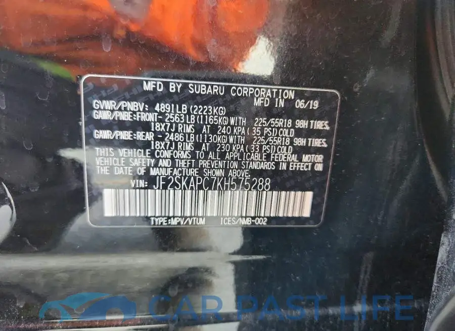 JF2SKAPC7KH575288# 14