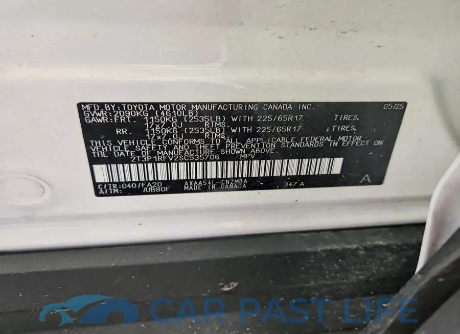 2T3P1RFV2SC535706# 14