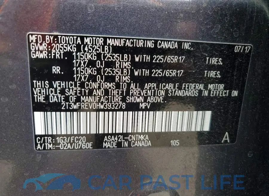 2T3WFREV0HW393278# 13