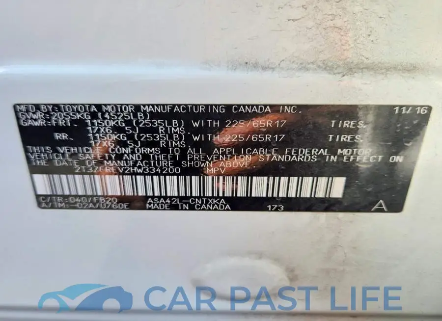 2T3ZFREV2HW334200# 13