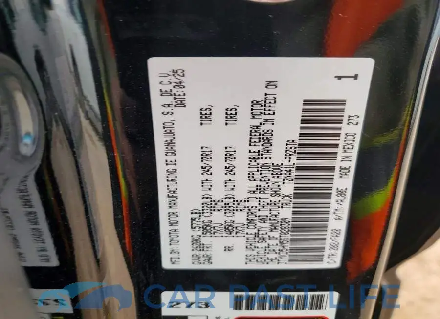 3TYKD5HN5ST028309# 12