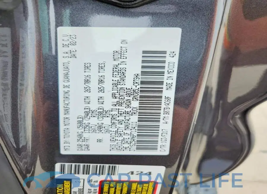 3TYSZ5AN6PT134111# 12