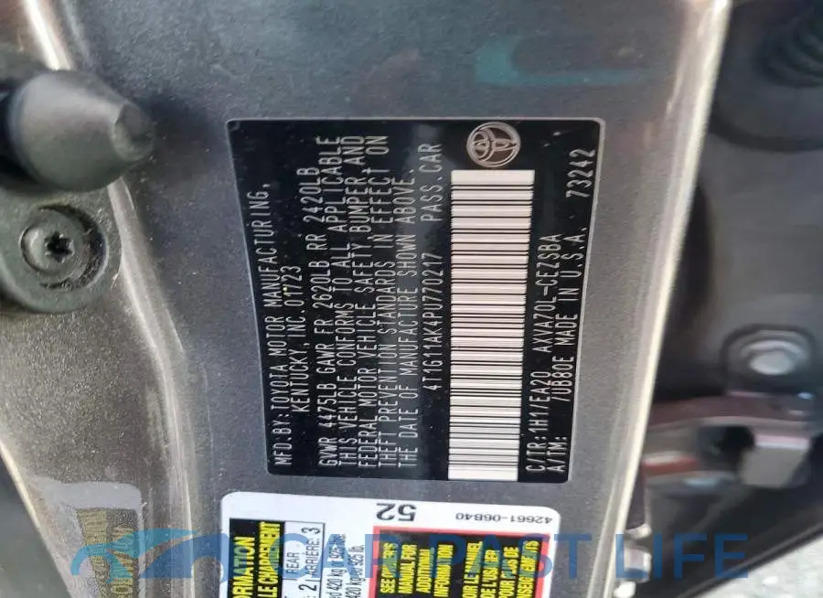 4T1G11AK4PU770217# 13