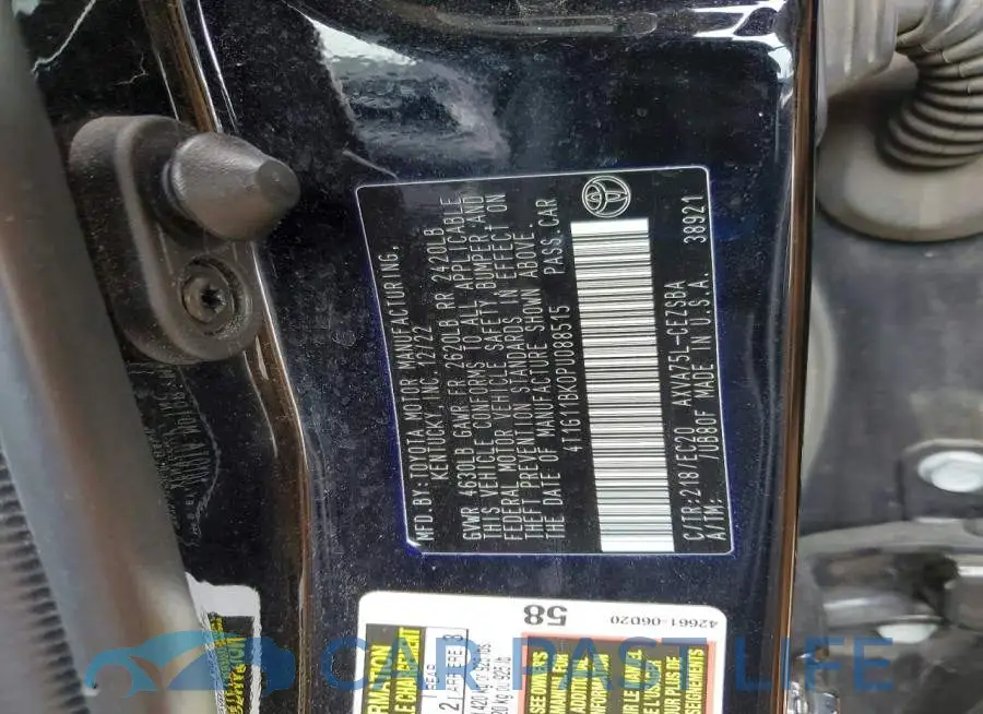 4T1G11BK0PU088515# 12