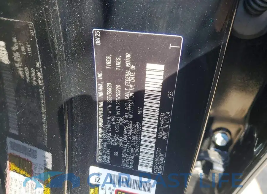 5TDAAAB58SS103862# 13