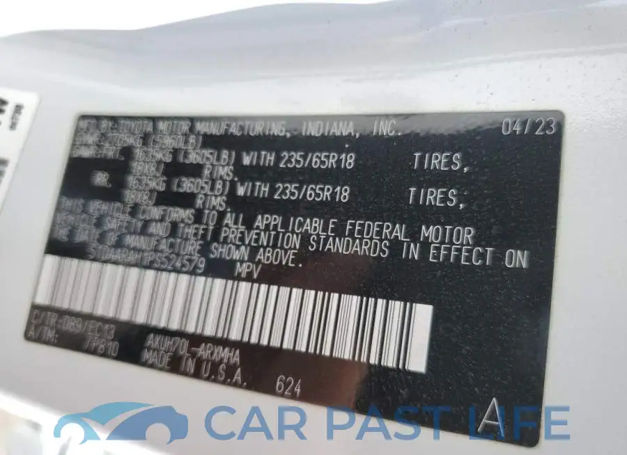 5TDAARAH1PS524579# 13