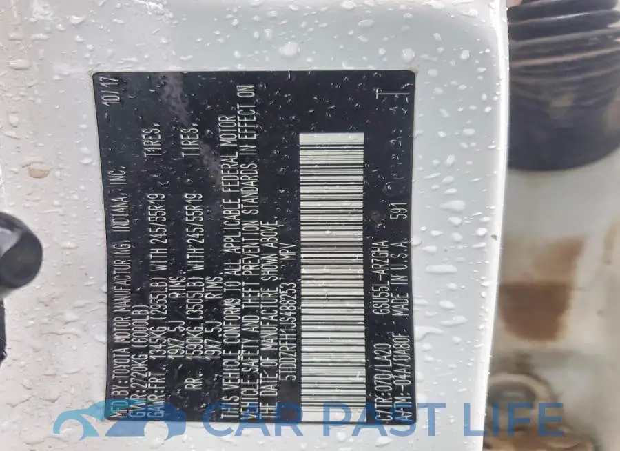 5TDDZRFH1JS488253# 13