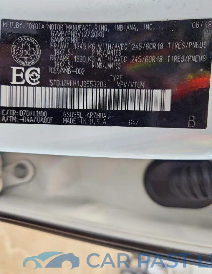5TDJZRFH1JS553203# 14