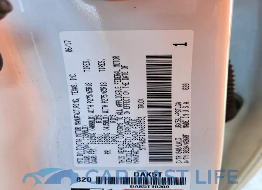 5TFHW5F17HX669593# 12