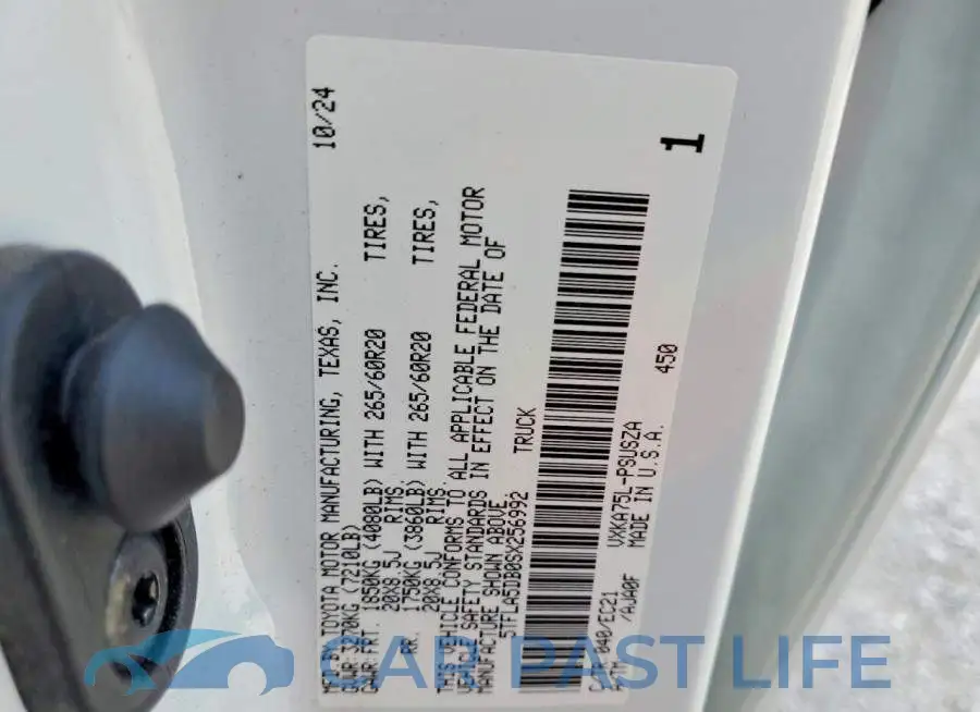 5TFLA5DB0SX256992# 12