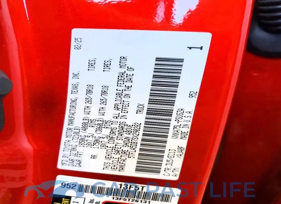 5TFLA5DB7SX290282# 13