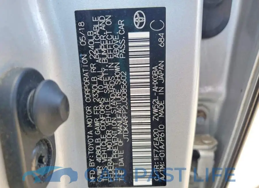 JTDKARFP2J3085602# 12