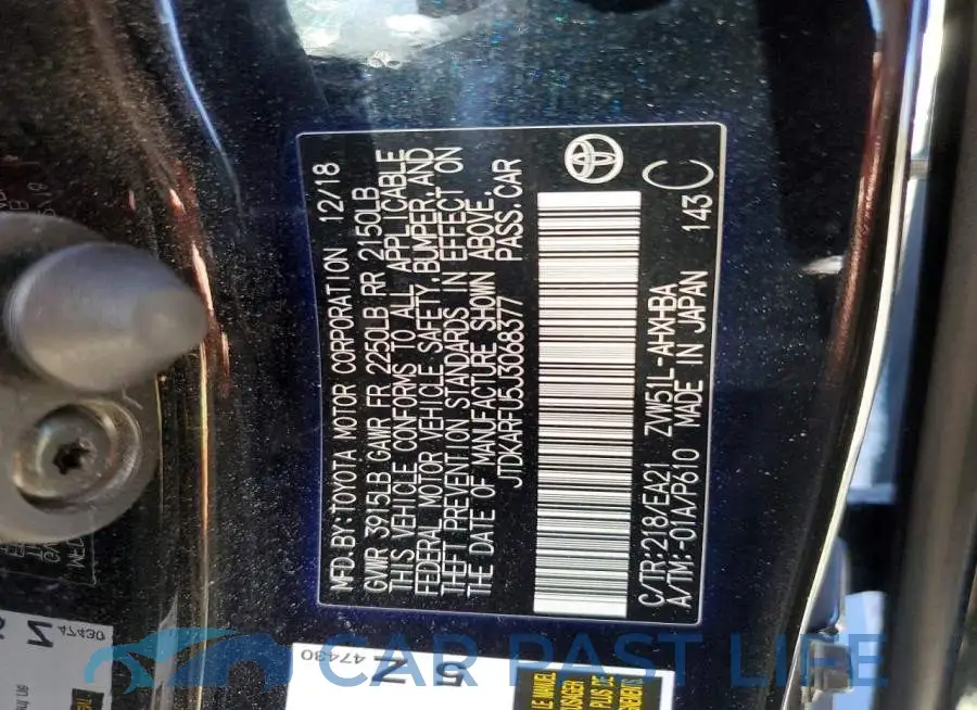 JTDKARFU5J3068377# 13