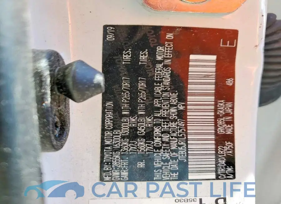 JTEBU5JR1L5757497# 13