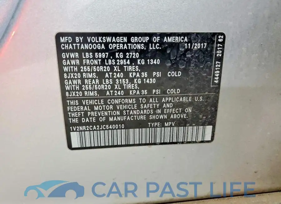 1V2NR2CA2JC540010# 13