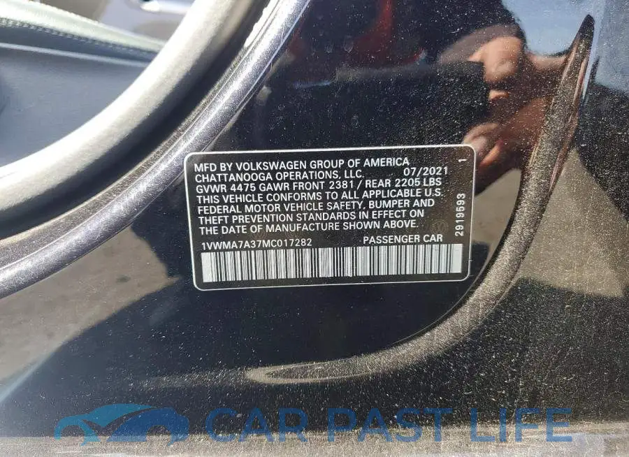 1VWMA7A37MC017282# 13