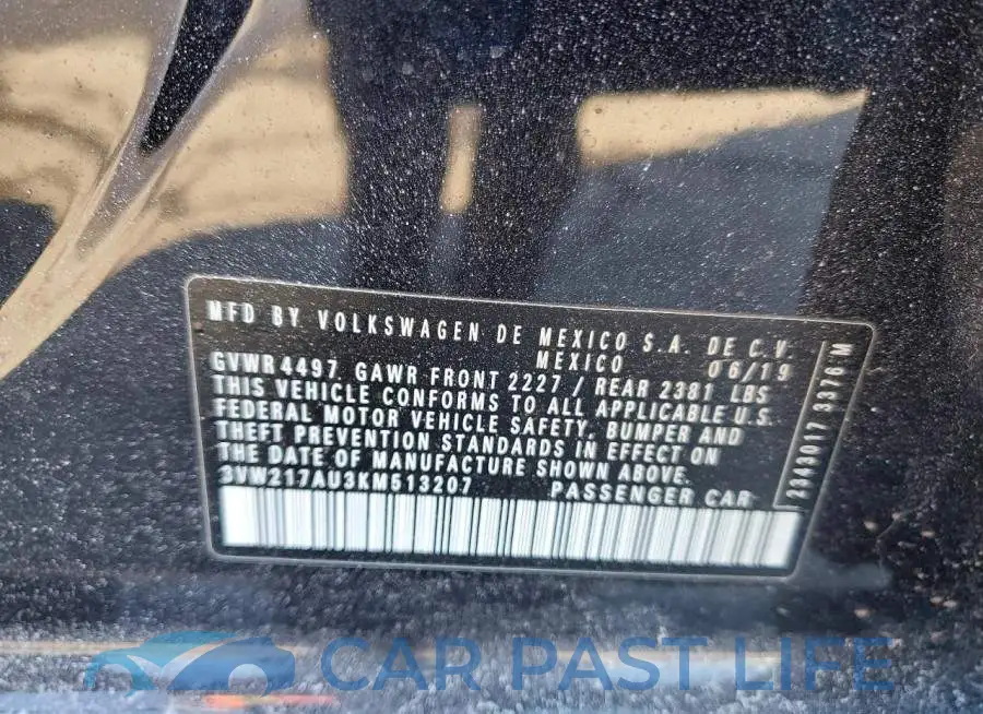 3VW217AU3KM513207# 13
