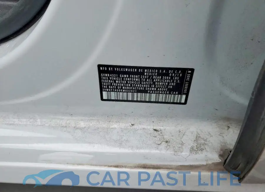 3VW6T7AU9KM032521# 12