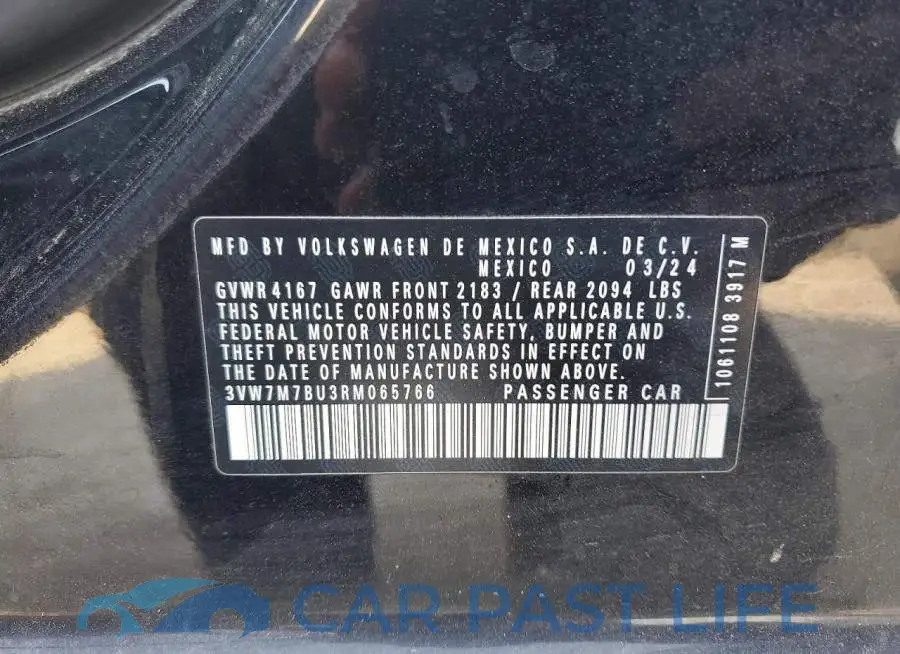 3VW7M7BU3RM065766# 13