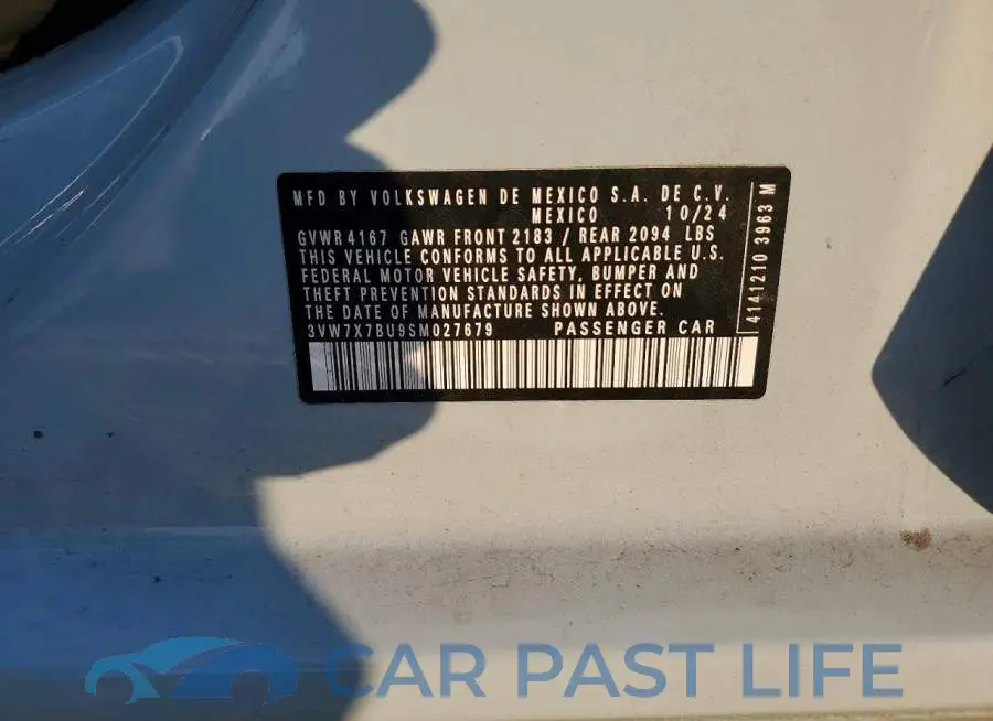 3VW7X7BU9SM027679# 12