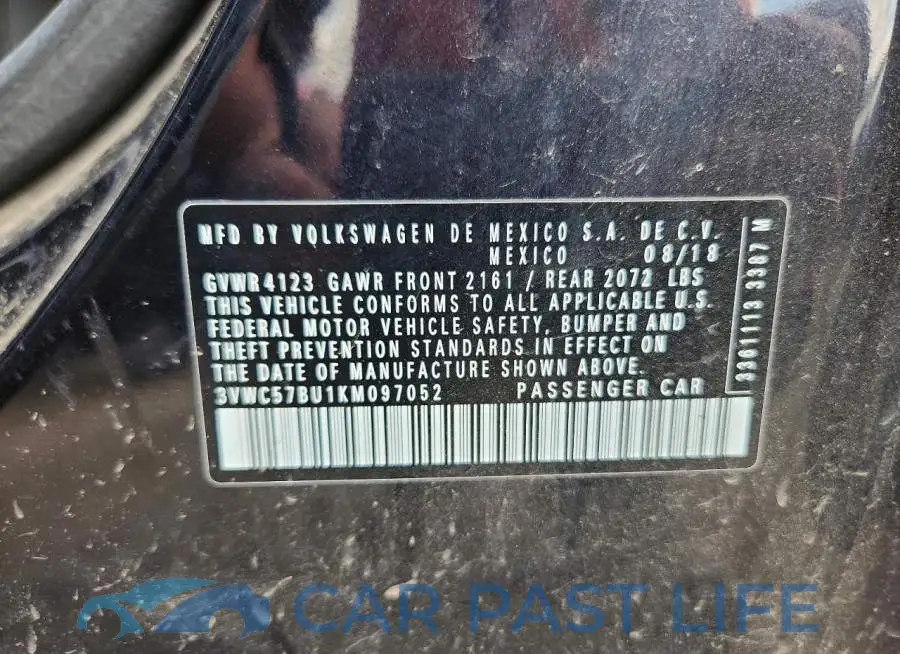 3VWC57BU1KM097052# 12