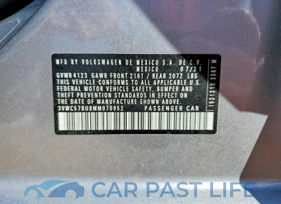 3VWC57BU8MM070952# 12
