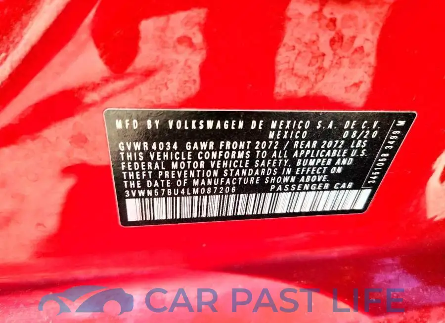 3VWN57BU4LM087206# 12