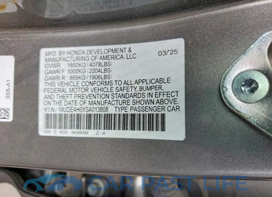 19UDE4H6XSA013808# 13