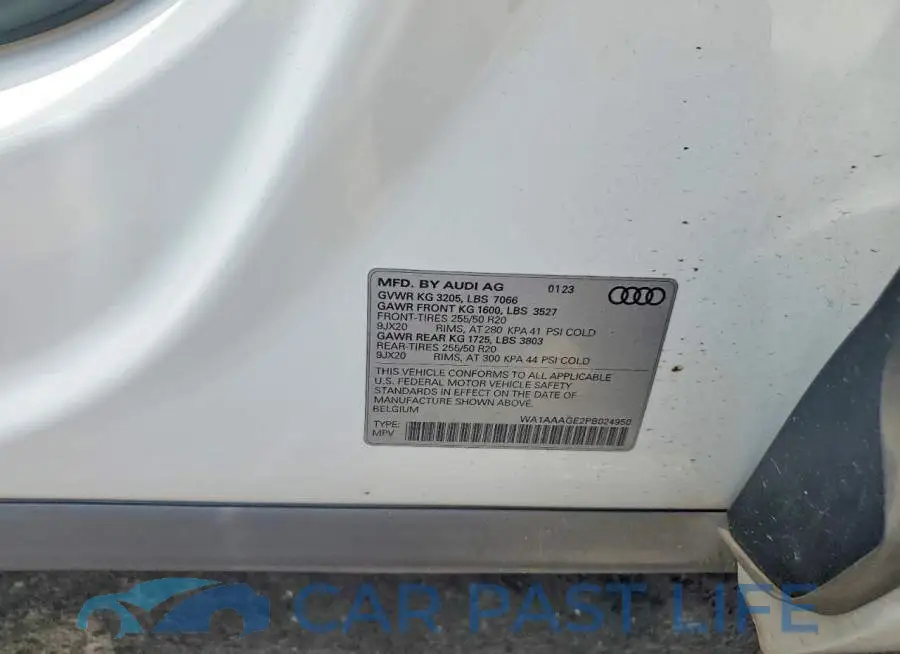 WA1AAAGE2PB024950# 13