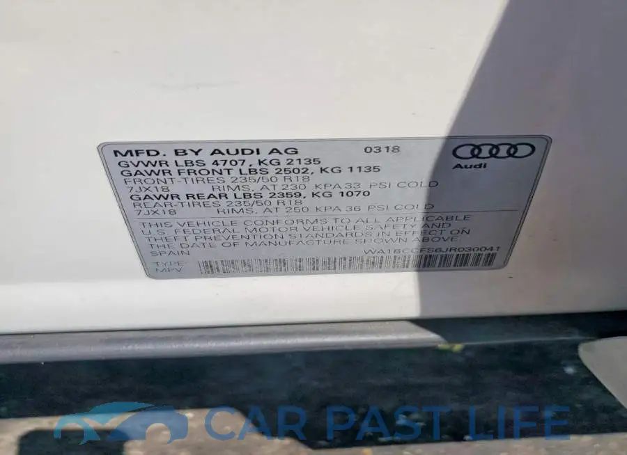WA1BCCFS6JR030041# 13